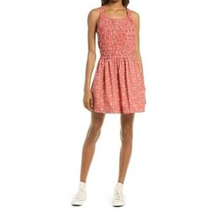 Free People petunia backless mini dress in ditsy floral print S